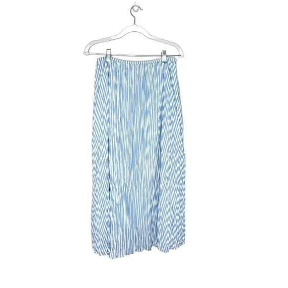 NWT Vince Stripe Crushed Handkerchief Hem Midi Skirt - Picture 3 of 5